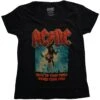 AC/DC LADIES T-SHIRT: BLOW UP YOUR VIDEO -Faders Music Store acdc ladies t shirt blow up your video rock off trade 836206