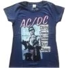 AC/DC LADIES T-SHIRT: VINTAGE DDDDC -Faders Music Store acdc ladies t shirt vintage ddddc rock off trade 464048