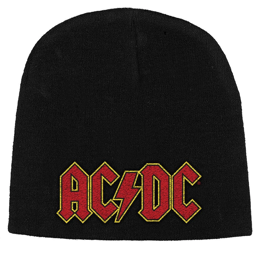 AC/DC UNISEX BEANIE HAT: LOGO 1 AC/DC UNISEX BEANIE HAT: LOGO