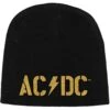 AC/DC UNISEX BEANIE HAT: PWR-UP BAND LOGO