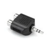 Adaptor, Dual RCA To 3.5 Mm TRS -Faders Music Store adaptor dual rca to 35 mm trs yorkville 893864