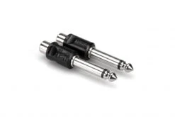 Adaptors, RCA To 1/4 In TS, 2 Pc
