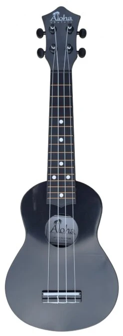 Aloha Soprano Ukulele With Bag - Black