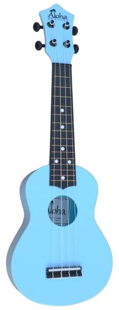 Aloha Soprano Ukulele With Bag - Blue