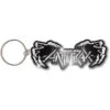 ANTHRAX KEYCHAIN: DEATH HANDS (ENAMEL IN-FILL) -Faders Music Store anthrax keychain death hands enamel in fill rock off trade 689325