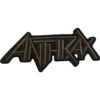 ANTHRAX STANDARD WOVEN PATCH BROWN LOGO 2 ANTHRAX STANDARD WOVEN PATCH BROWN LOGO -Faders Music Store anthrax standard woven patch brown logo rock off trade 524516