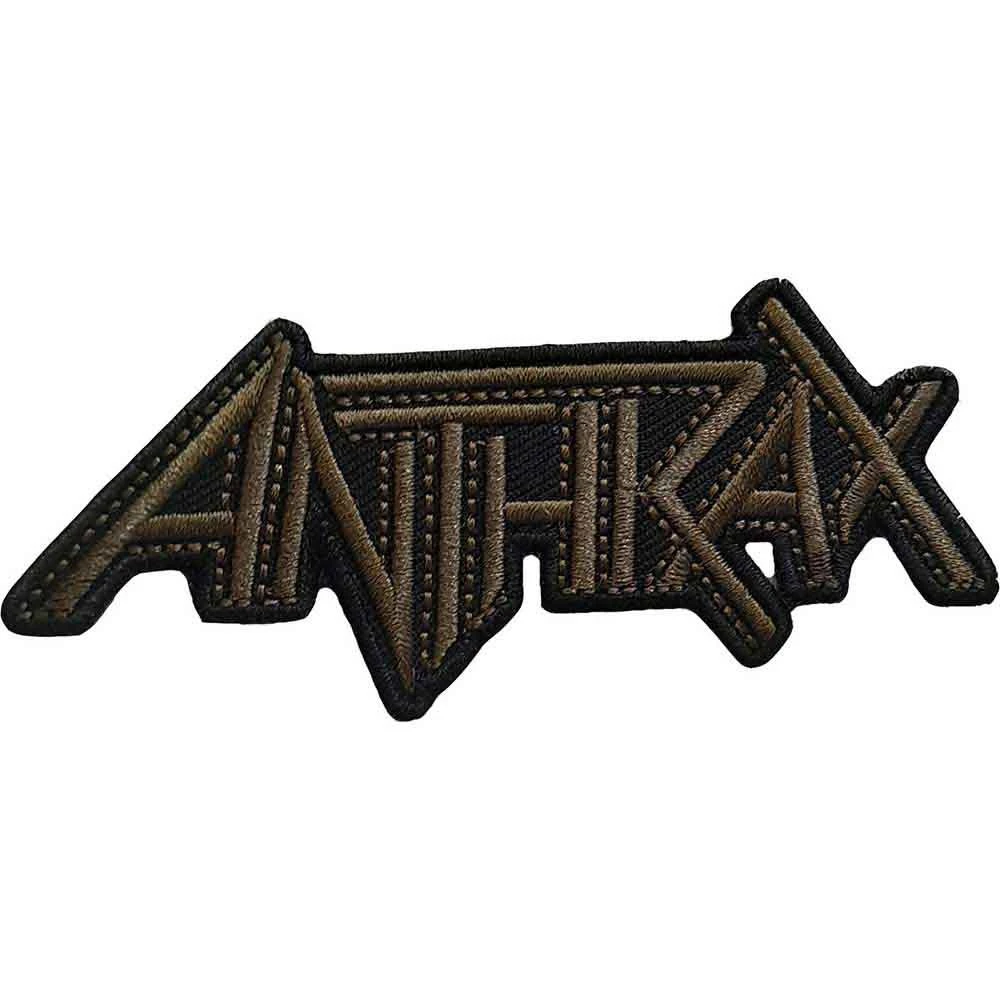 ANTHRAX STANDARD WOVEN PATCH BROWN LOGO 1 ANTHRAX STANDARD WOVEN PATCH BROWN LOGO
