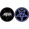 ANTHRAX TURNTABLE SLIPMAT SET: PENTATHRAX / FOR ALL KINGS (RETAIL PACK) -Faders Music Store anthrax turntable slipmat set pentathrax for all kings retail pack rock off trade 740426