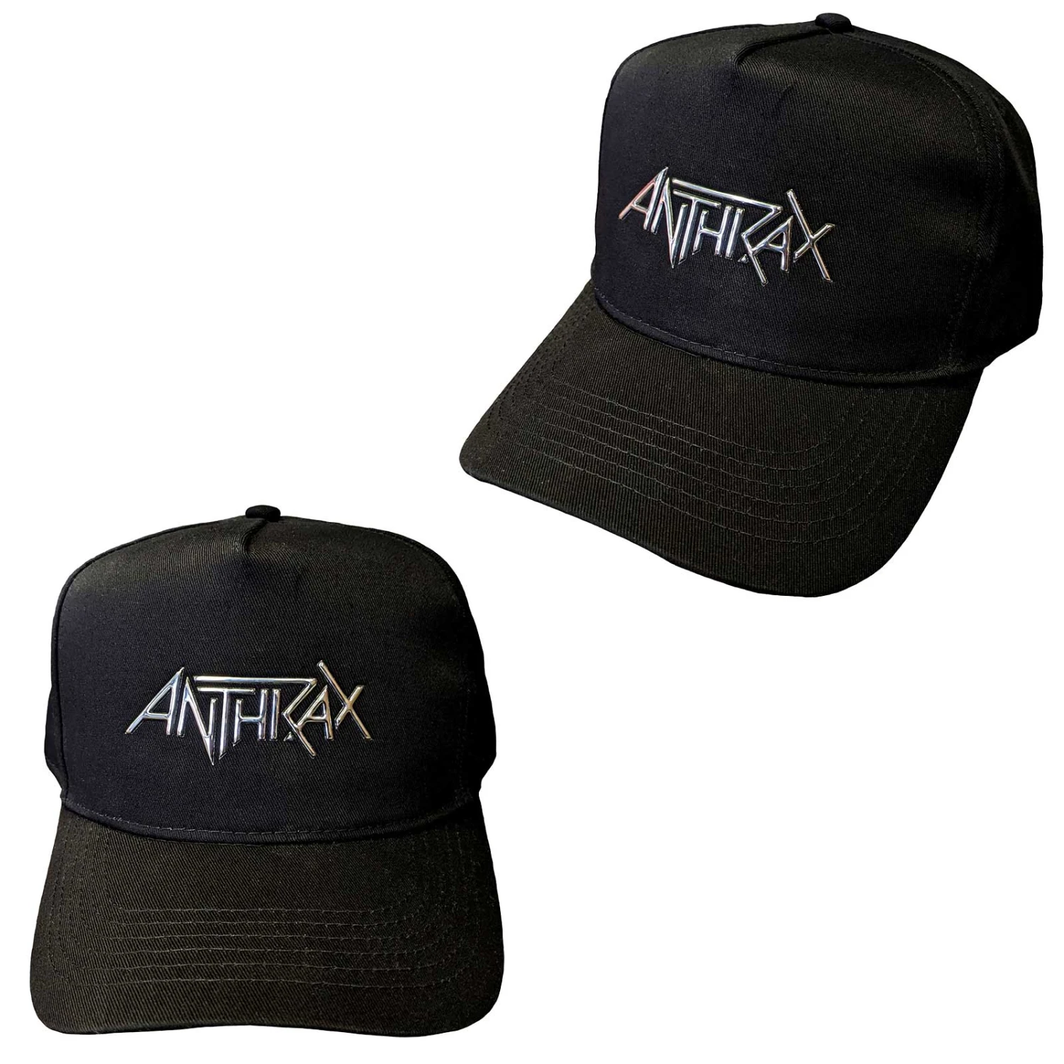 ANTHRAX UNISEX BASEBALL CAP: LOGO (SONIC SILVER) 1 ANTHRAX UNISEX BASEBALL CAP: LOGO (SONIC SILVER)