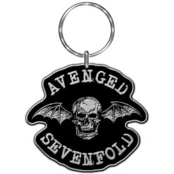 AVENGED SEVENFOLD KEYCHAIN: DEATH BAT (ENAMEL IN-FILL)