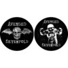 AVENGED SEVENFOLD TURNTABLE SLIPMAT SET: DEATH BAT / ASTRONAUT 2 AVENGED SEVENFOLD TURNTABLE SLIPMAT SET: DEATH BAT / ASTRONAUT -Faders Music Store avenged sevenfold turntable slipmat set death bat astronaut rock off trade 494577