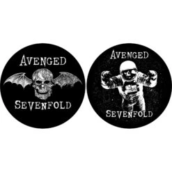 AVENGED SEVENFOLD TURNTABLE SLIPMAT SET: DEATH BAT / ASTRONAUT