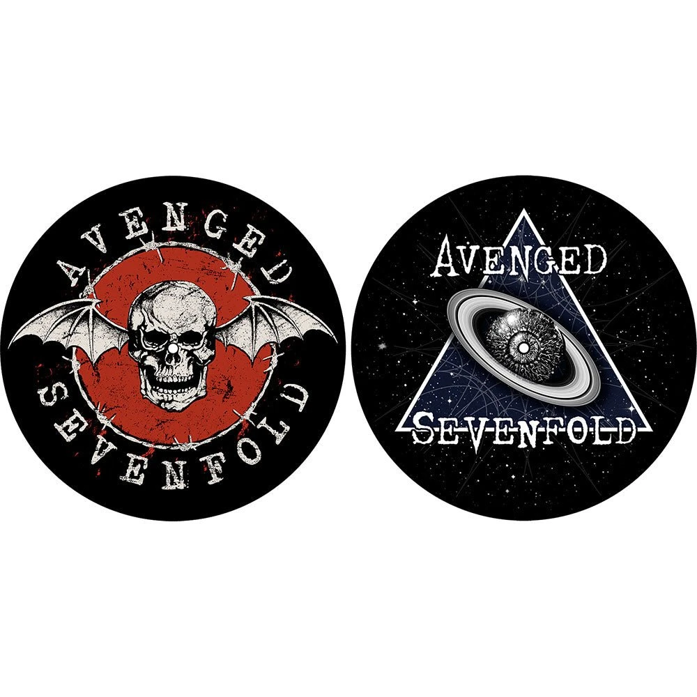 AVENGED SEVENFOLD TURNTABLE SLIPMAT SET: SKULL / SPACE (RETAIL PACK) 1 AVENGED SEVENFOLD TURNTABLE SLIPMAT SET: SKULL / SPACE (RETAIL PACK)