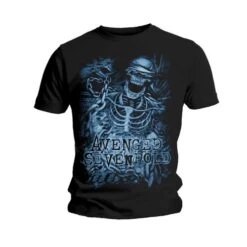 AVENGED SEVENFOLD UNISEX TEE: CHAINED SKELETON