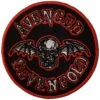 Avenged Sevenfold Woven Patch Deathbat Orange Border (Standard) -Faders Music Store avenged sevenfold woven patch deathbat orange border standard rock off trade 463448