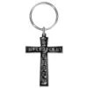 BLACK SABBATH KEYCHAIN: CROSS (ENAMEL IN-FILL) 2 BLACK SABBATH KEYCHAIN: CROSS (ENAMEL IN-FILL) -Faders Music Store black sabbath keychain cross enamel in fill rock off trade 159265