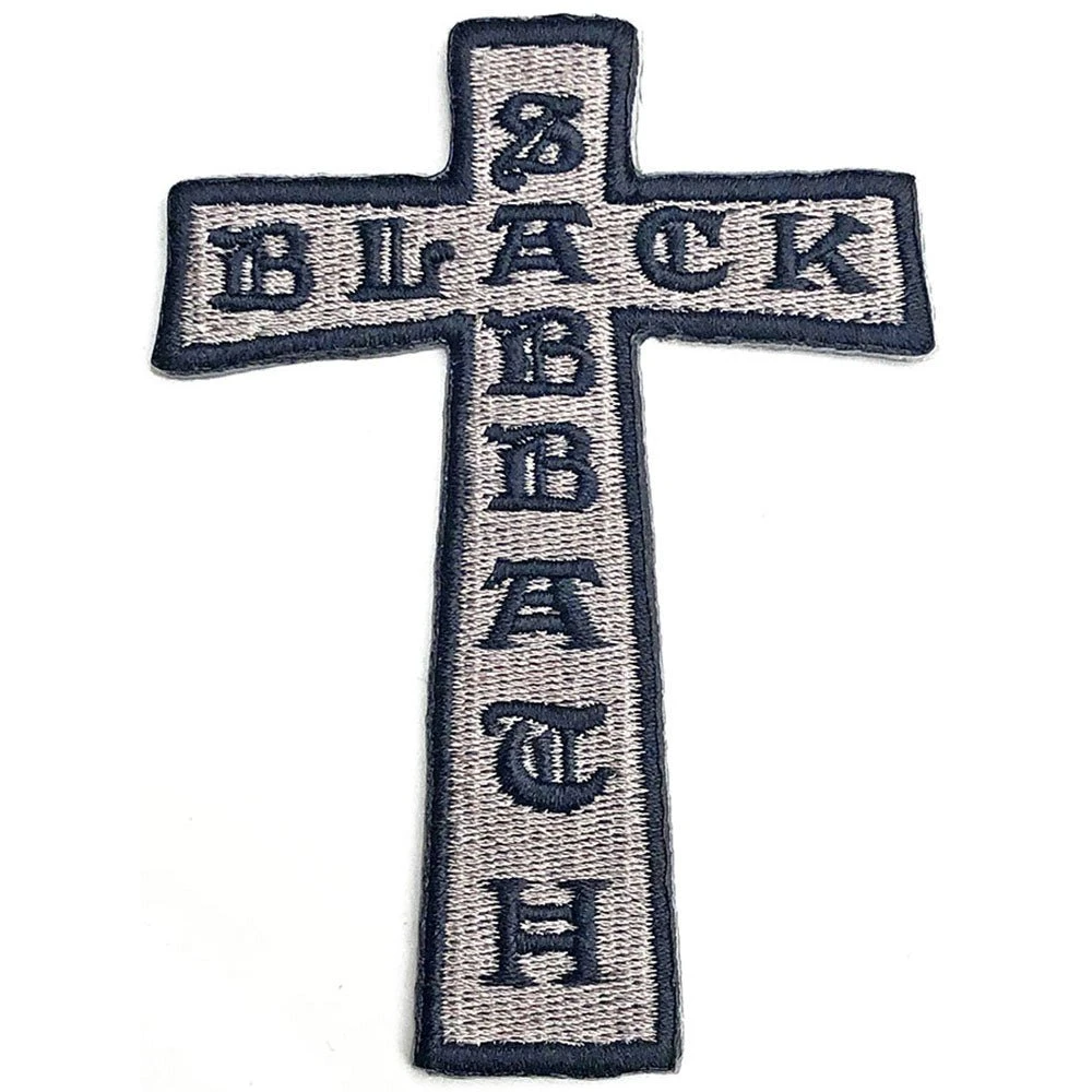 BLACK SABBATH STANDARD WOVEN PATCH: CROSS 1 BLACK SABBATH STANDARD WOVEN PATCH: CROSS