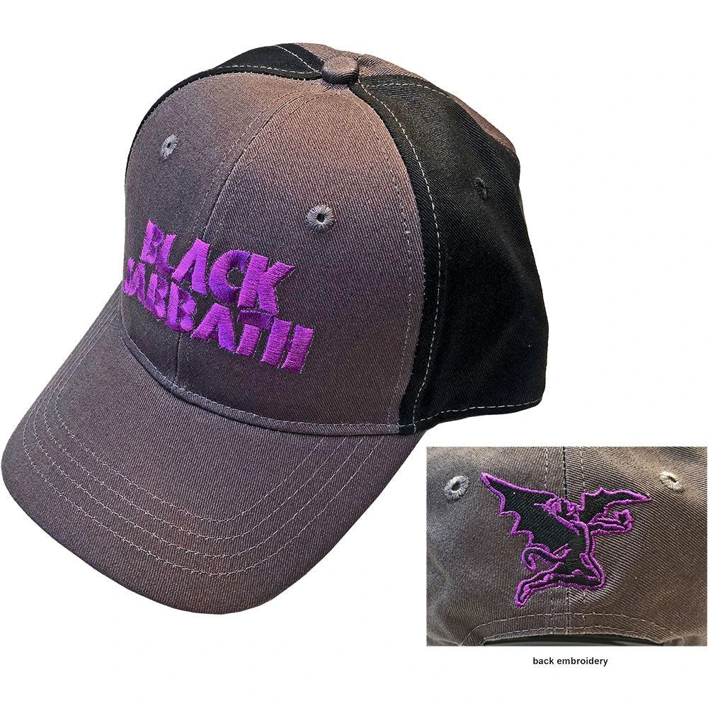BLACK SABBATH UNISEX BASEBALL CAP: WAVY LOGO (2-TONE) 1 BLACK SABBATH UNISEX BASEBALL CAP: WAVY LOGO (2-TONE)