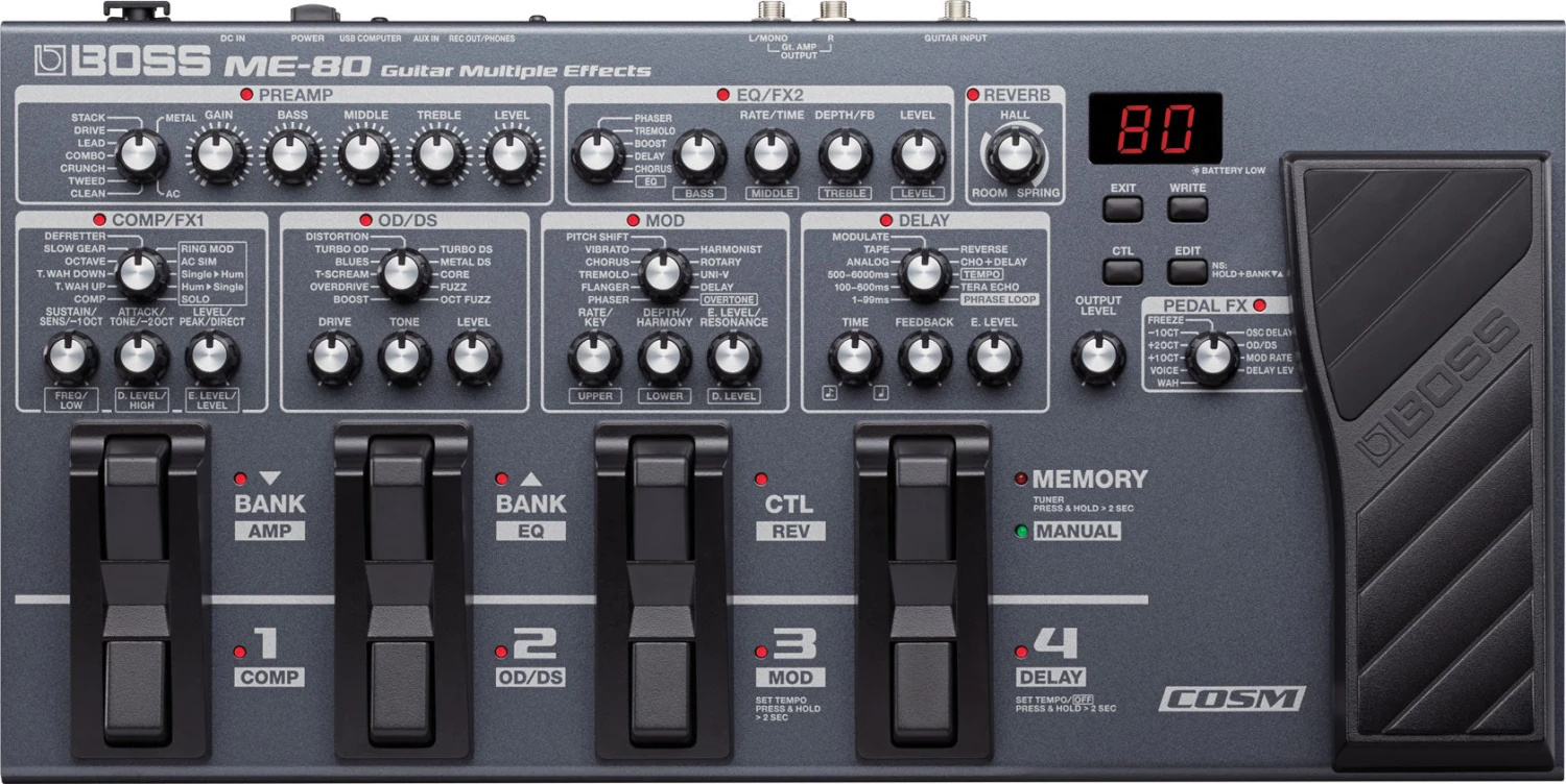 Boss ME-80 Guitar Multiple Effects 4 Boss ME-80 Guitar Multiple Effects - Image 4