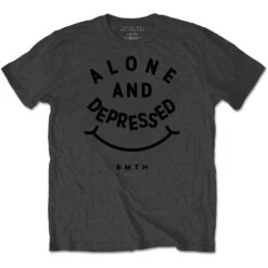 BRING ME THE HORIZON UNISEX T-SHIRT: ALONE & DEPRESSED