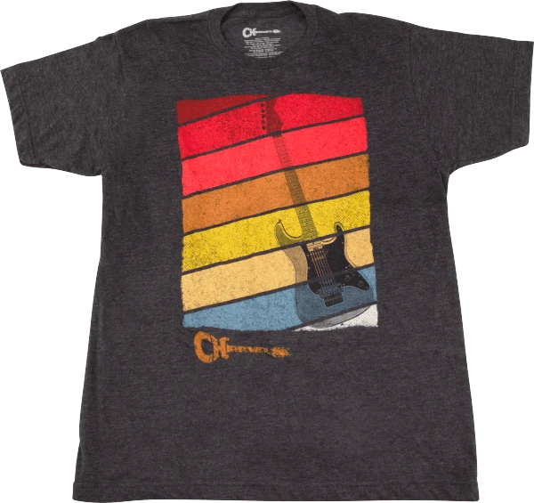 Charvel Sunset T-Shirt Charcoal 1 Charvel Sunset T-Shirt Charcoal