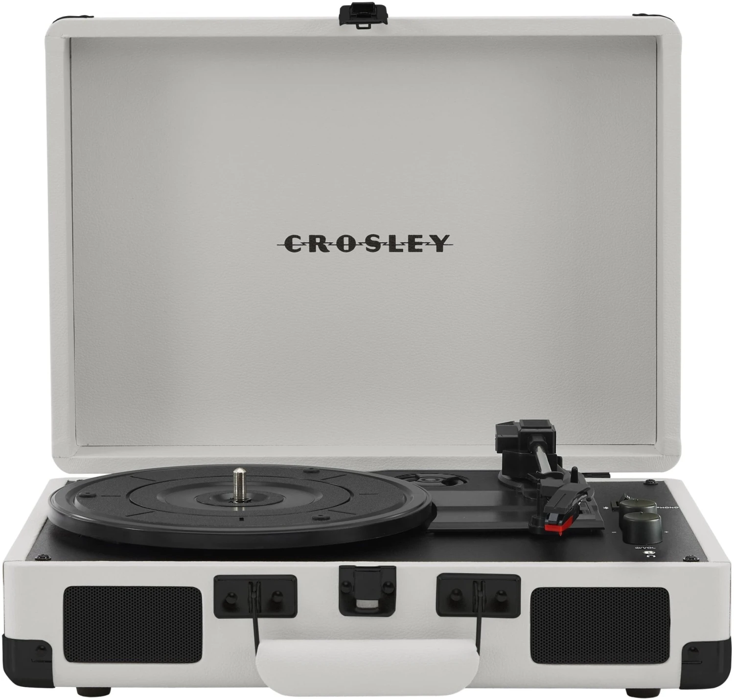 Crosley Cruiser Plus Turntable, White Farmhouse 1 Crosley Cruiser Plus Turntable, White Farmhouse