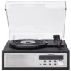 Crosley Sloane Record Player With Speakers - Black -Faders Music Store crosley sloane record player with speakers black deer park dist 829725