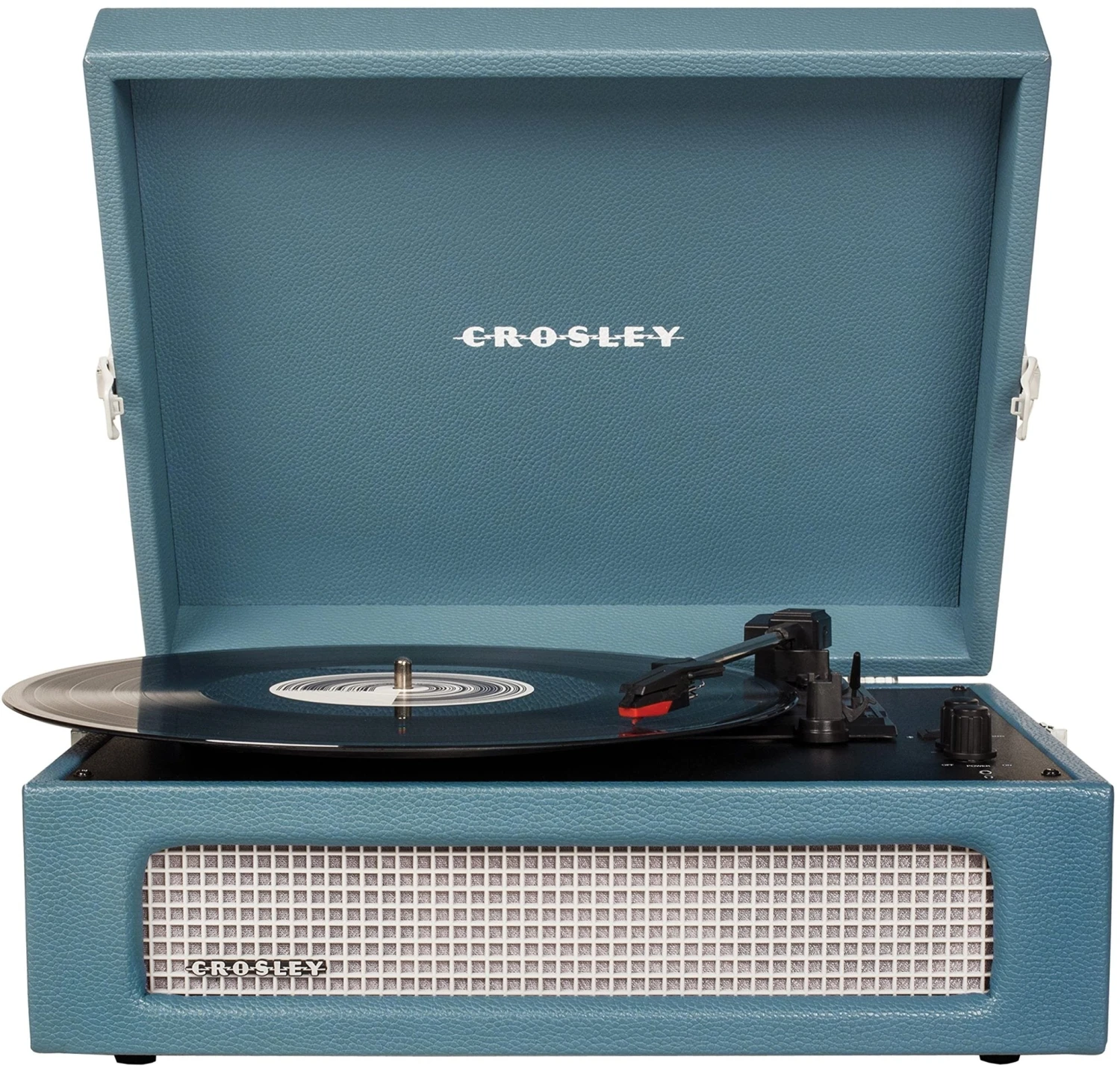 Crosley Voyager Portable Turntable - Weathered Blue 1 Crosley Voyager Portable Turntable - Weathered Blue