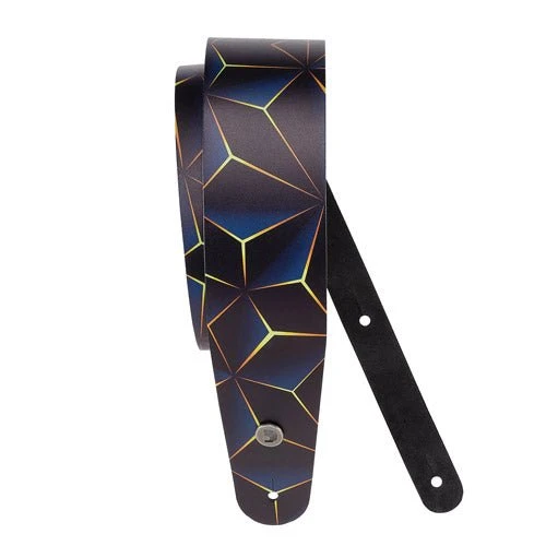 D'Addario 2.5" Printed Leather Guitar Strap 2 D'Addario 2.5" Printed Leather Guitar Strap - Image 2