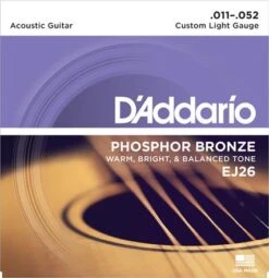 D'Addario Acoustic Guitar Strings Phosphor Bronze -Faders Music Store daddario acoustic guitar strings phosphor bronze daddario canada 331652