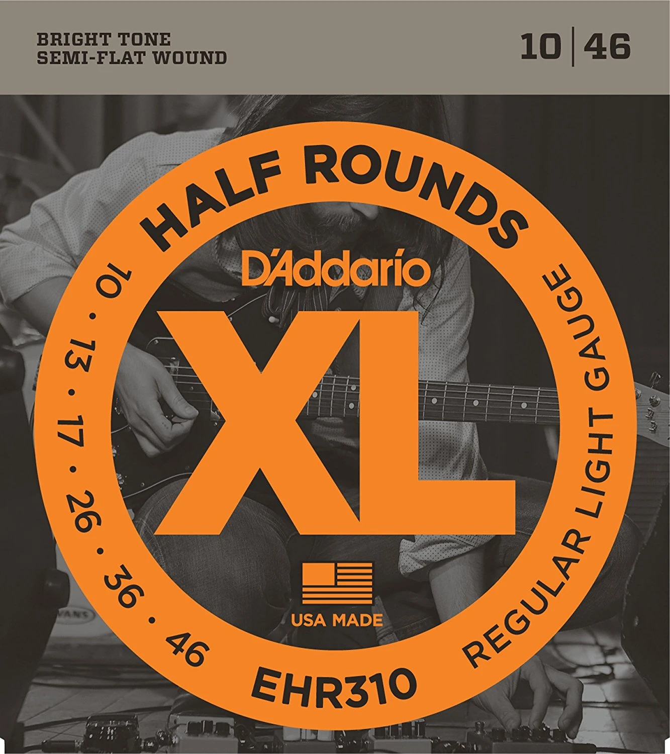 D'Addario Electric Guitar Strings XL Series Half Rounds 1 D'Addario Electric Guitar Strings XL Series Half Rounds
