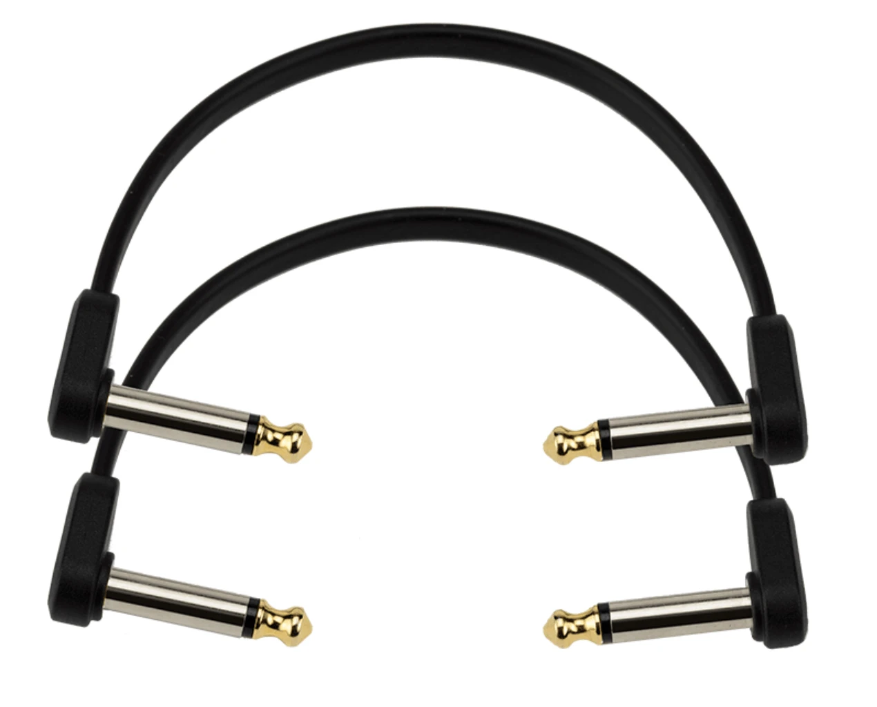 D'Addario Flat Patch Cables Matching Right-Angle, 6 Inches 2 D'Addario Flat Patch Cables Matching Right-Angle, 6 Inches - Image 2