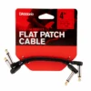 D'Addario Flat Patch Cables Offset Right-Angle, 4 Inches