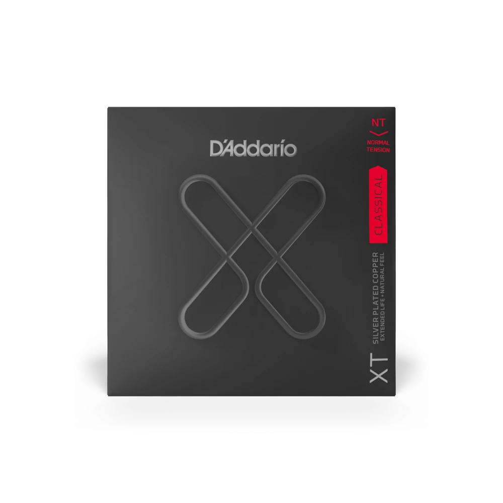 D'Addario XT Silver Plated Copper Classical Guitar Strings, Normal Tension 1 D'Addario XT Silver Plated Copper Classical Guitar Strings, Normal Tension