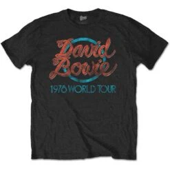 DAVID BOWIE UNISEX TEE: 1978 WORLD TOUR