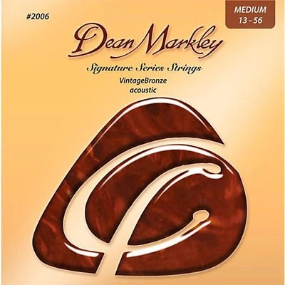 Dean Markley 2006 Vintage Bronze 85/15 Bronze Medium 13-56 Acoustic Strings 1 Dean Markley 2006 Vintage Bronze 85/15 Bronze Medium 13-56 Acoustic Strings