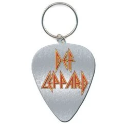DEF LEPPARD KEYCHAIN: LOGO PICK (ENAMEL IN-FILL)