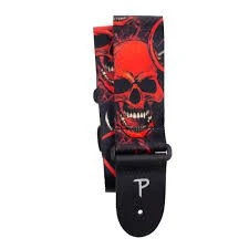 Devil Skulls Polyester Guitar Strap 1 Devil Skulls Polyester Guitar Strap