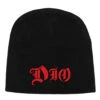 DIO UNISEX BEANIE HAT: LOGO 3 DIO UNISEX BEANIE HAT: LOGO -Faders Music Store dio unisex beanie hat logo rock off trade 870805