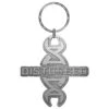 DISTURBED KEYCHAIN: REDDNA (DIE-CAST RELIEF) -Faders Music Store disturbed keychain reddna die cast relief rock off trade 237625