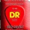 DR Strings RDE-10 RED DEVILS RED Colored Medium Electric Guitar Strings, 10-46 3 DR Strings RDE-10 RED DEVILS RED Colored Medium Electric Guitar Strings, 10-46 -Faders Music Store dr strings rde 10 red devils red colored medium electric guitar strings 10 46 bj 305310