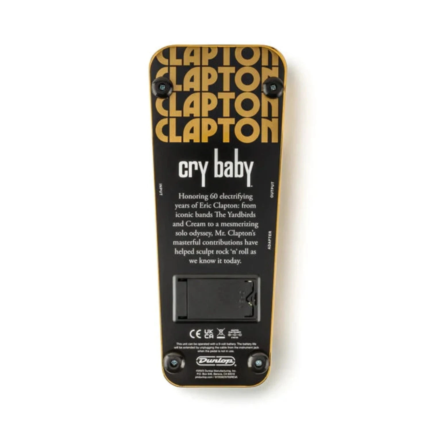 Dunlop EC95GE Limited Edition Eric Clapton Cry Baby Wah Pedal 5 Dunlop EC95GE Limited Edition Eric Clapton Cry Baby Wah Pedal - Image 5