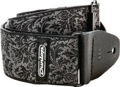 Dunlop Jacquard Black Thistle Strap