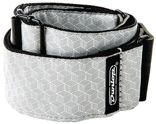 Dunlop Jacquard Cube Hatch Light Grey Strap 1 Dunlop Jacquard Cube Hatch Light Grey Strap