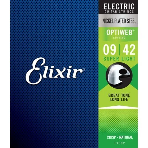 ELIXIR Electric Nickel Plated Steel W/ Optiweb Coating 1 ELIXIR Electric Nickel Plated Steel W/ Optiweb Coating