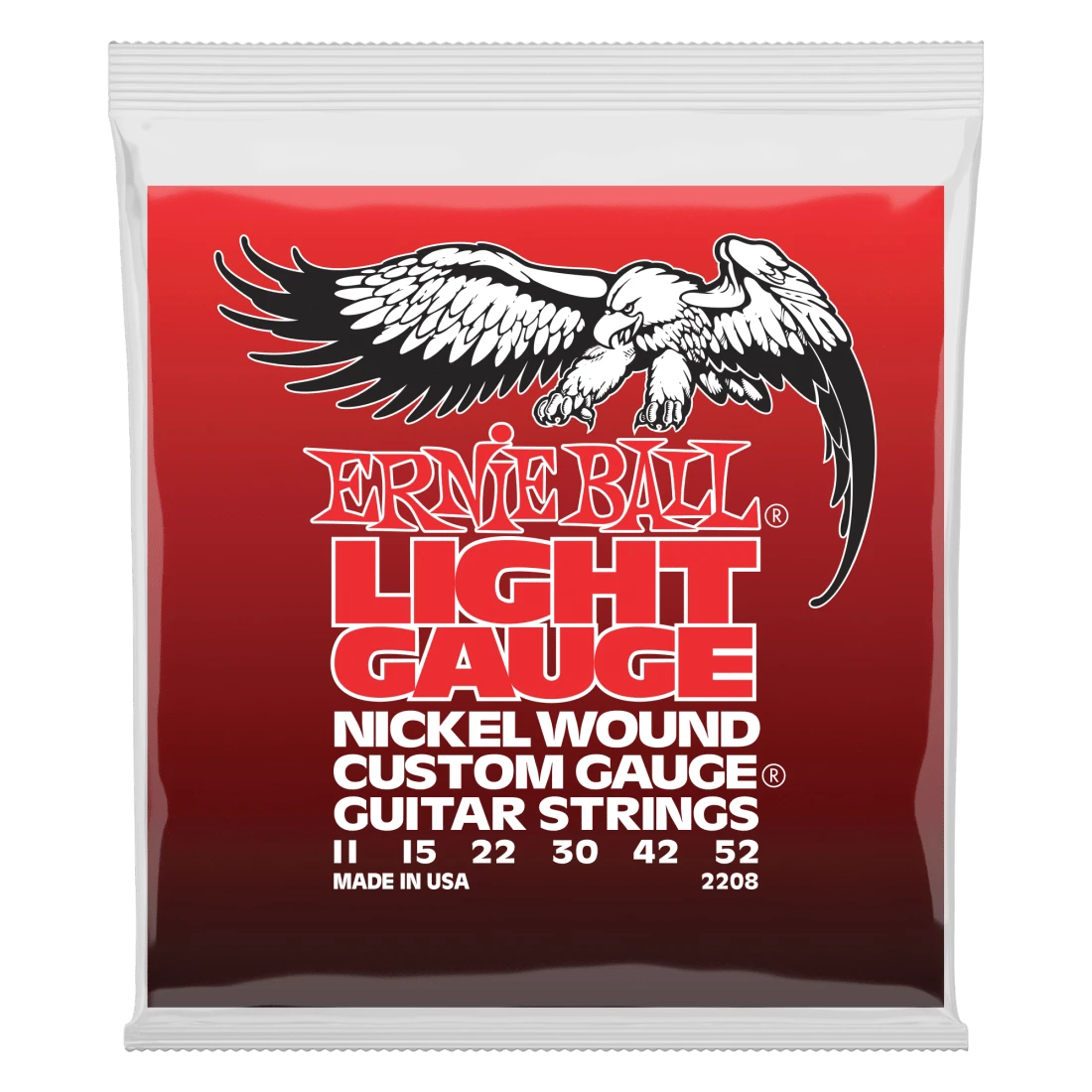 Ernie Ball Light Gauge Nickel Wound, 11-52 1 Ernie Ball Light Gauge Nickel Wound, 11-52