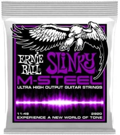 Ernie Ball Slinky M-Steel Guitar Strings 7 Ernie Ball Slinky M-Steel Guitar Strings -Faders Music Store ernie ball slinky m steel guitar strings yorkville 125248