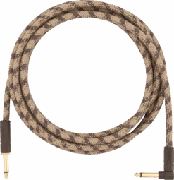 Fender 10' Angled Festival Instrument Cable, Pure Hemp