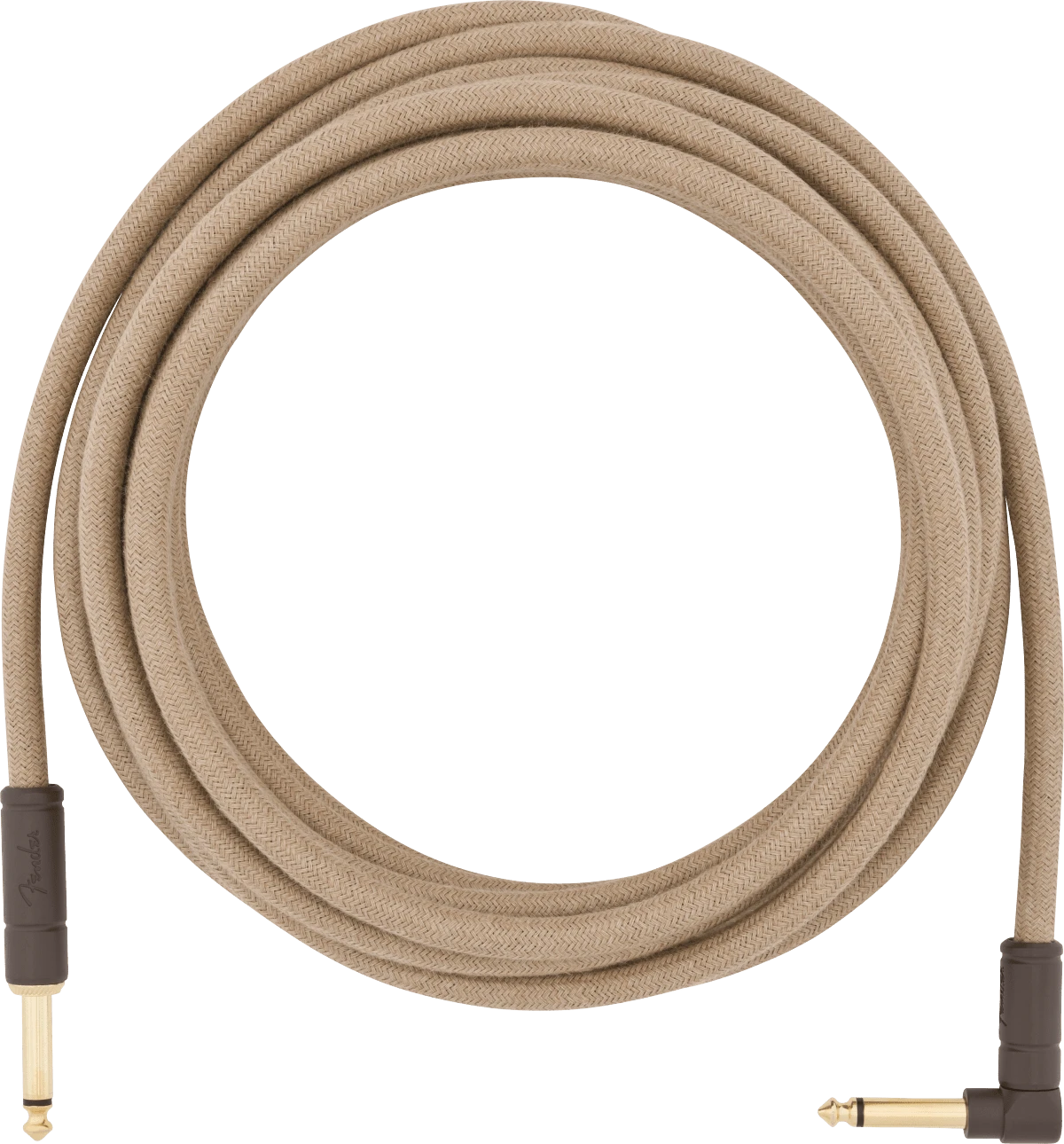 Fender 18.6' Angled Festival Instrument Cable, Pure Hemp 1 Fender 18.6' Angled Festival Instrument Cable, Pure Hemp