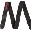 Fender® 2" Black Poly Strap W/ Red Fender® Logo